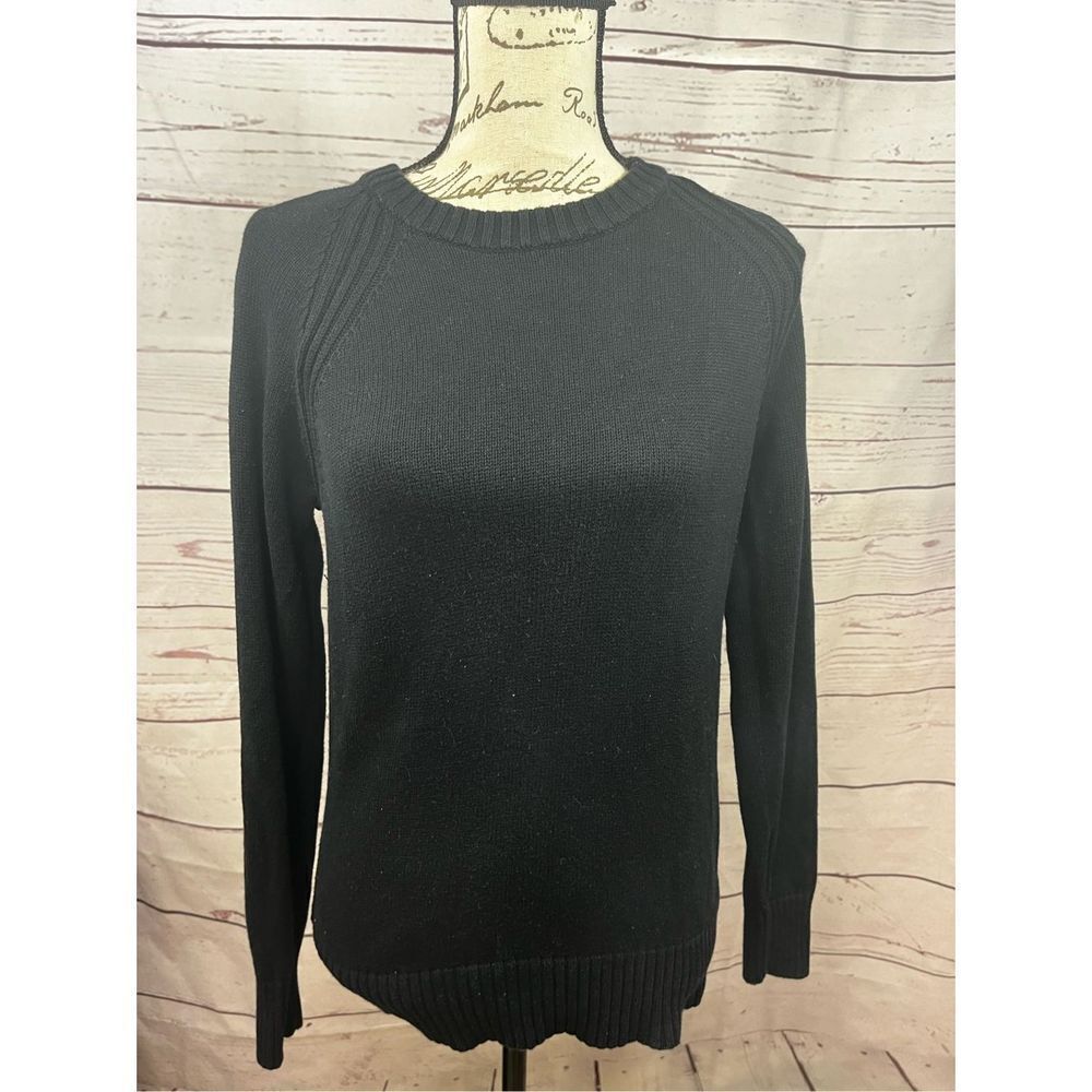 Jeanne Pierre small black pullover sweater - 2363